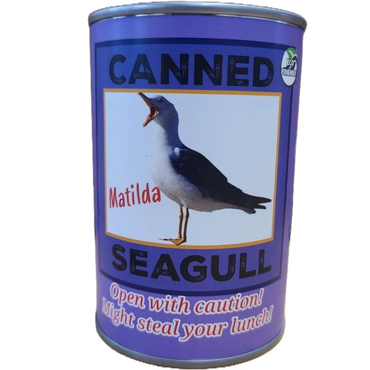 Canned Gifts - Wholesale Stuffed/Plush Toy - Kids & Baby - Matilda the Canned Seagull - Eco-Friendly and Recycled Gift7