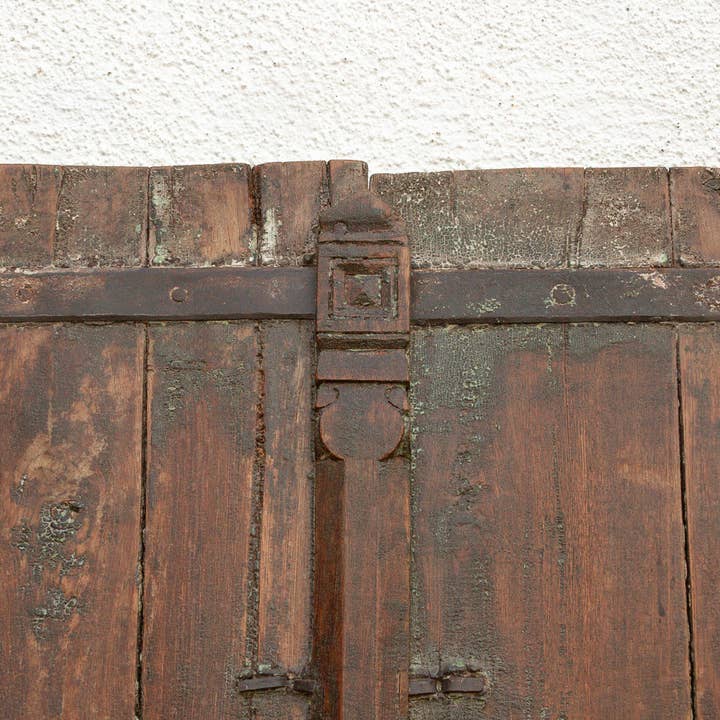 De-cor - Wholesale Wall Accent - 19th Century Rustic Indian Teak Window/Wall Art3