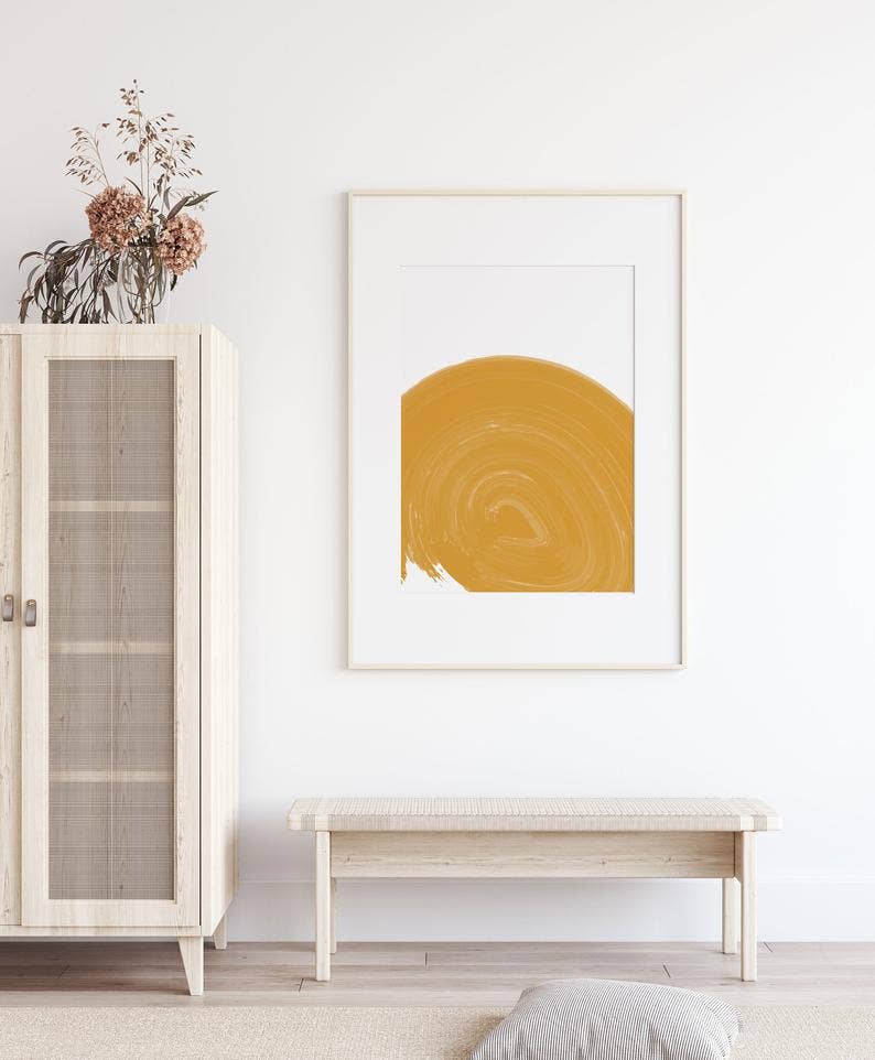 Sara Cristina Design - Wholesale Art Print - Yellow Big Wave5