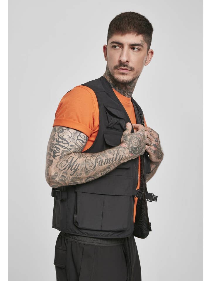 Sort Urban Classics Taktisk Vest for engroshandel på Faire