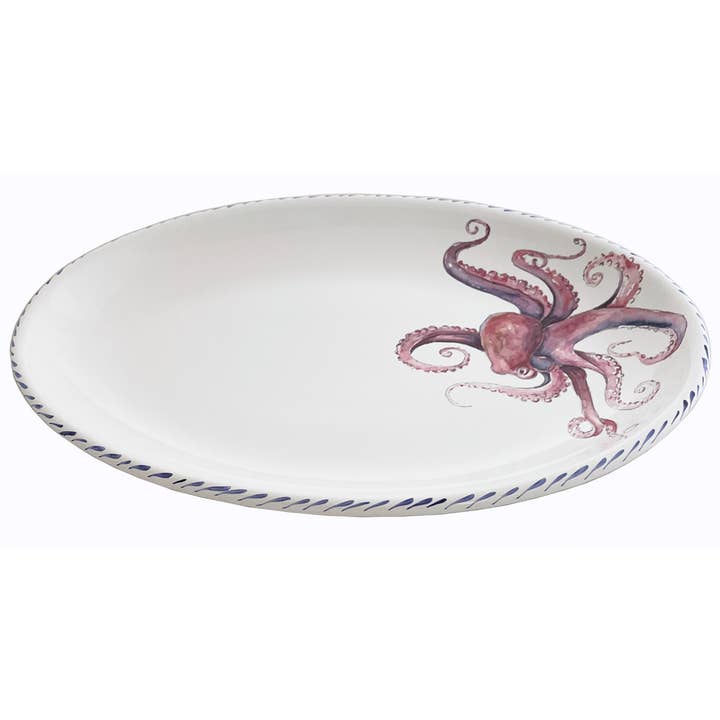 Octopus Oval Platter for wholesale by Abbiamo Tutto