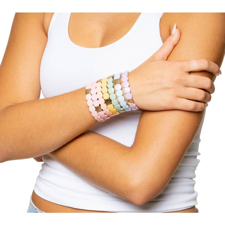 Malibu Sugar – wholesale Beaded bracelet – Sweet Tart Tile Bracelets in Assorted Colors15