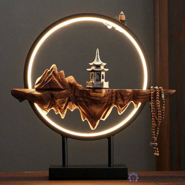 Holograbme - Wholesale Accent/Desk Lamp - Chinese Temple Incense Holder Lamp0