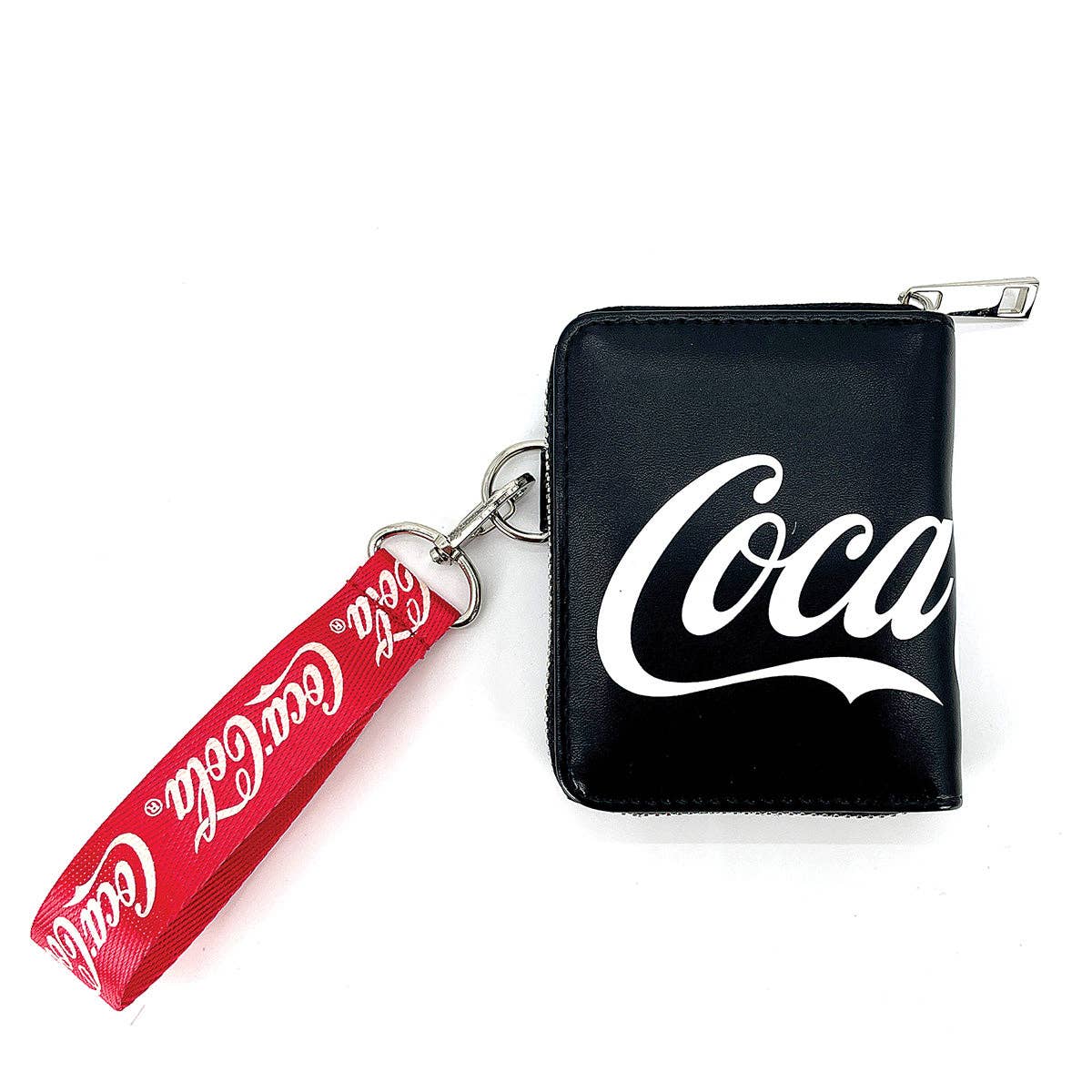 COMECO INC – Carteira - Mulher por atacado – Carteira com Logo Coca-Cola com Bracelete3