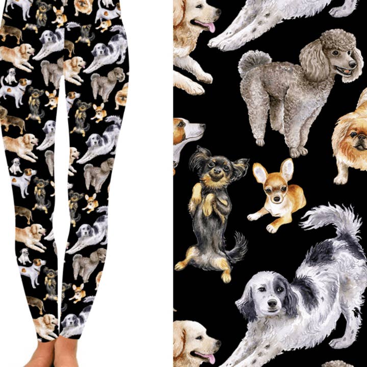 Dog Dynasty Deluxe Leggings for wholesale by Natopia