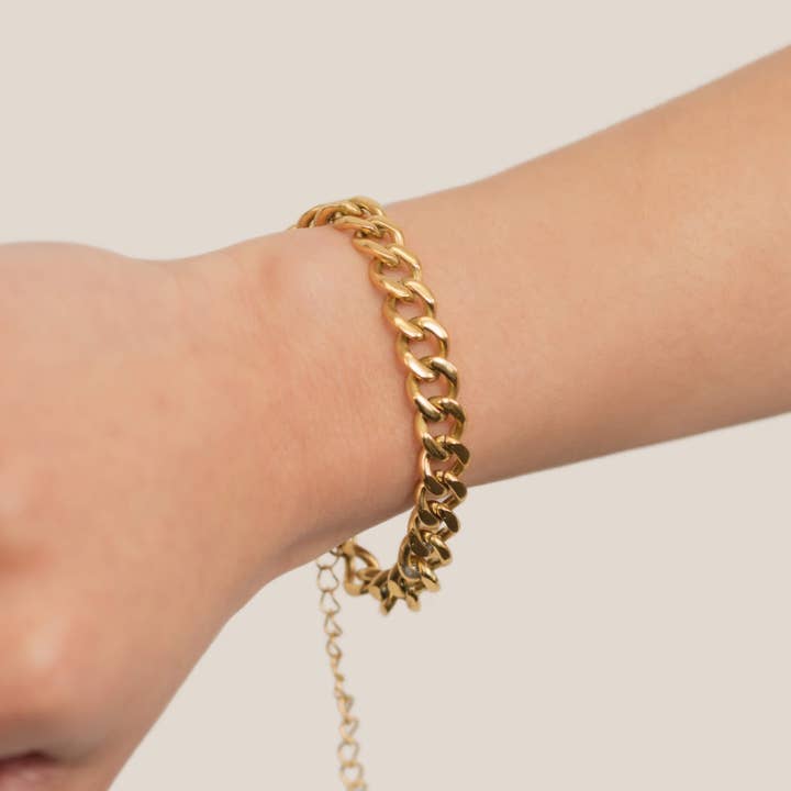 Bracelet à chaîne gourmette de 7 mm pour la vente par ZUDO