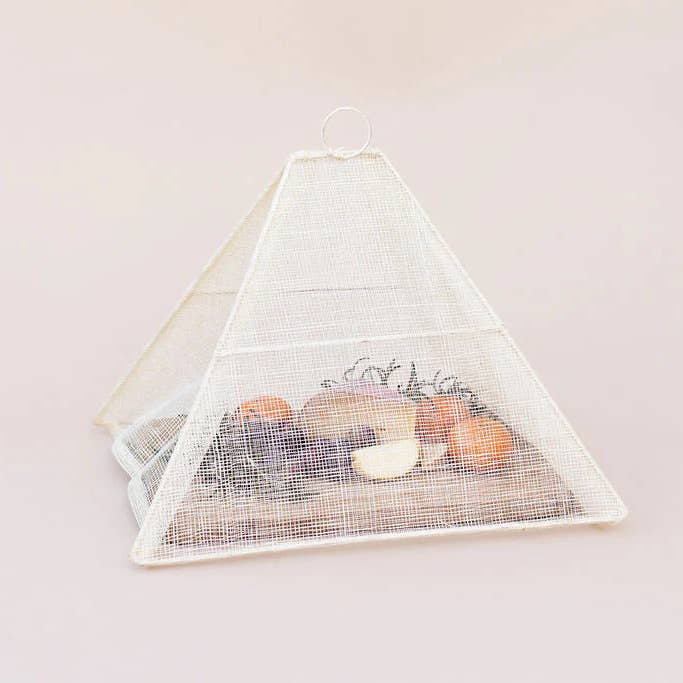 NEEPA HUT - Wholesale Food Storage Wrap/Bag - Handmade Collapsible Woven Food Tent | Cream | Small | Indiv3