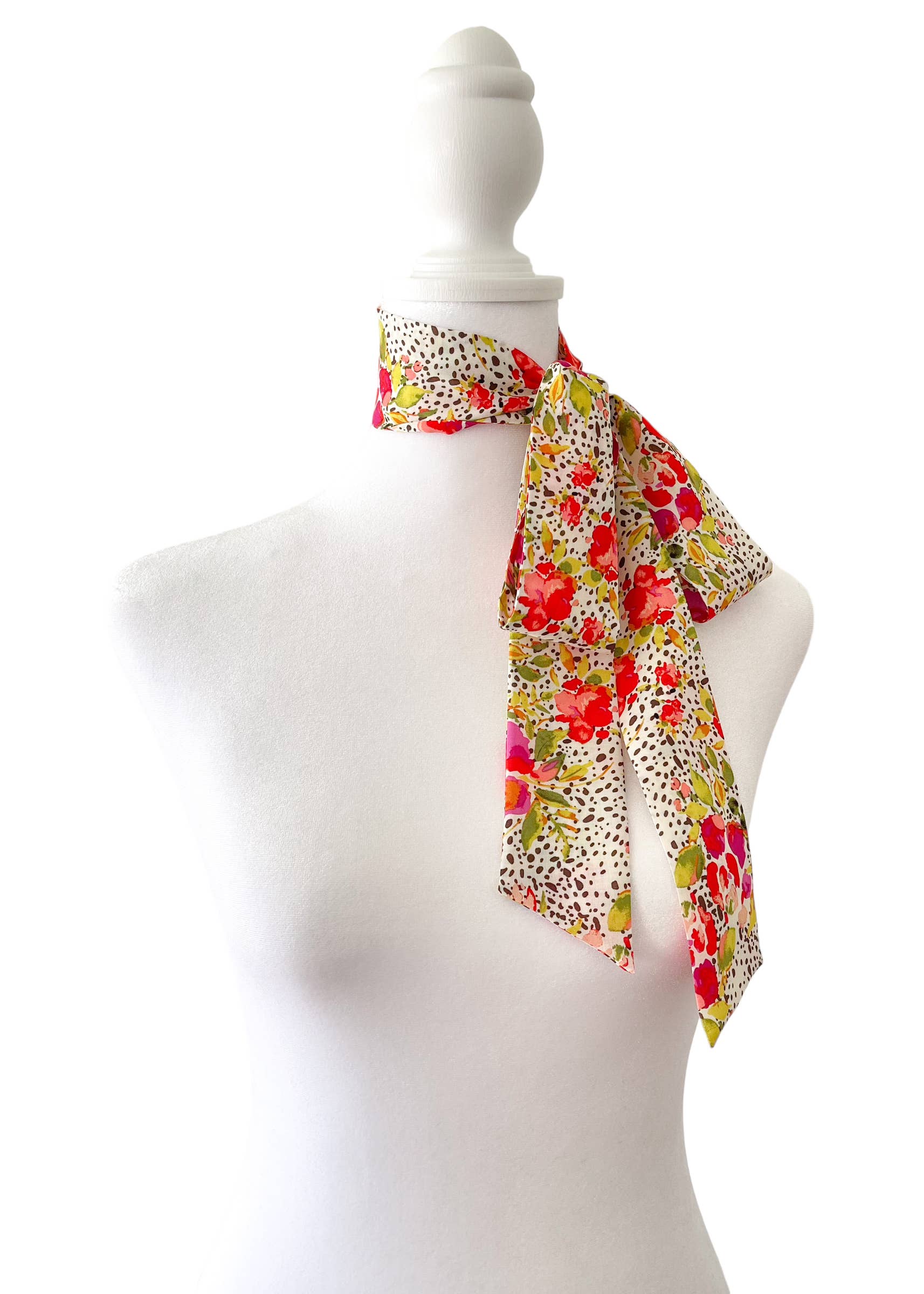 Melissa Velia – wholesale Scarf – Women's – Spotted Garden Bow Scarf | Classic1