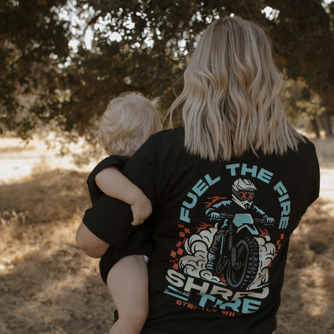 Strictly Wild - Wholesale Screen Printed T-Shirt - Kids - Fuel The Fire Shred The Tire T-Shirt3