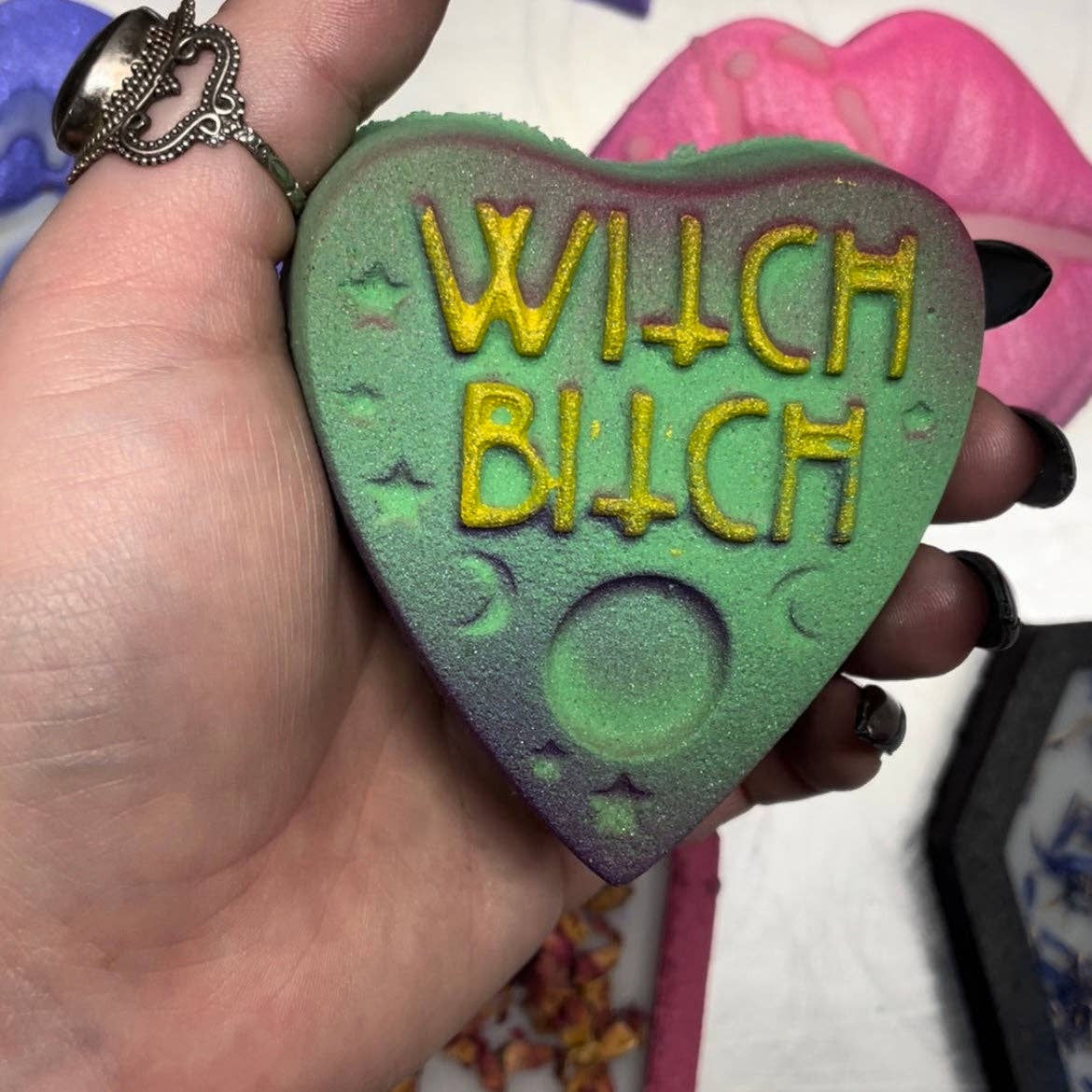 Boil & Bubble - Wholesale Bath Bomb/Fizz - Witch Bish Bath Bomb (pink,green,purple)3