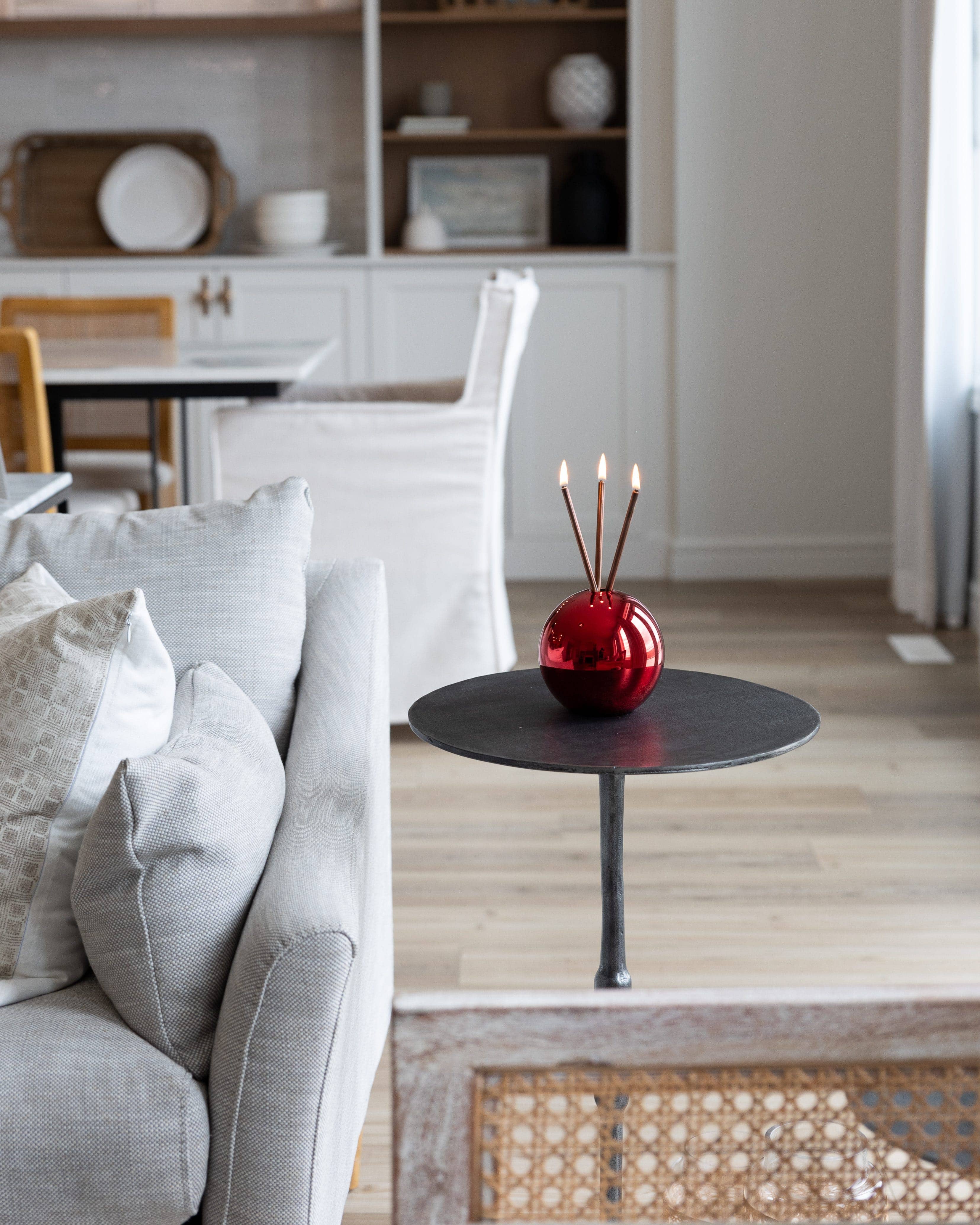 Everlasting Candle - Wholesale Candle Holder - Neva Vase, Red Metallic [Case of 6]7