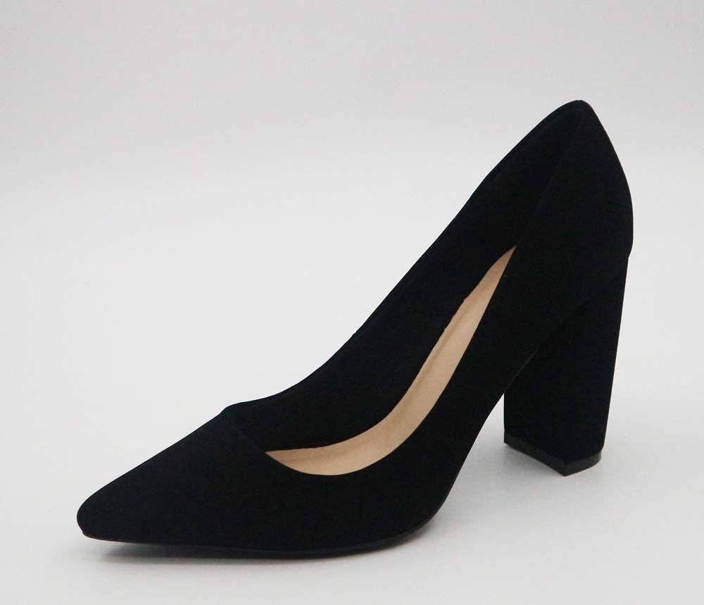 Mars Sky Shoes Wholesale - Wholesale High Heels - Women's - Bamboo BELLFLOWER-70 Women Chunky Heel Pointed Toe Pumps-12 Pairs Pack-16.75/Pair7