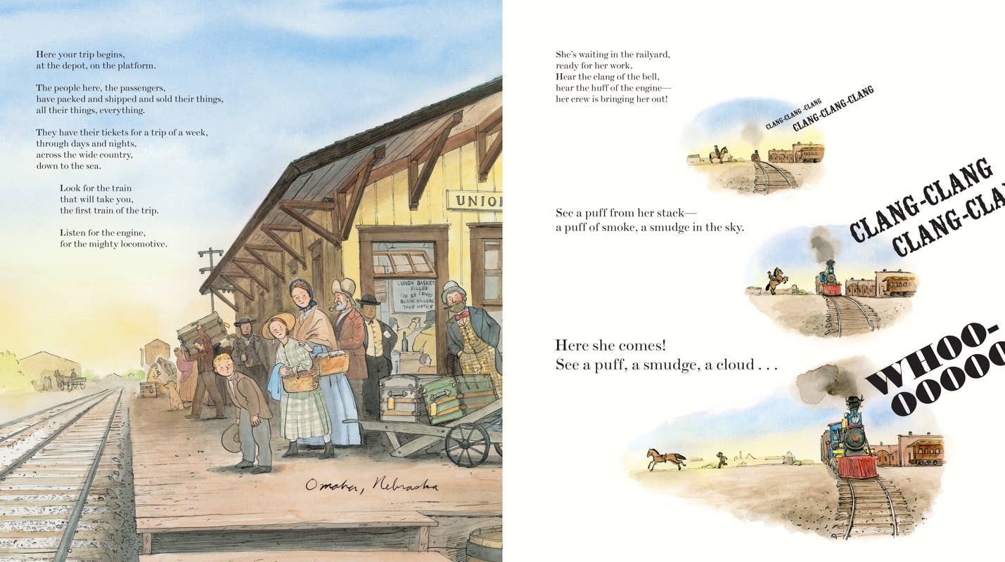 Simon & Schuster - Wholesale Preschool Book (3-5) - Locomotive by Brian Floca1