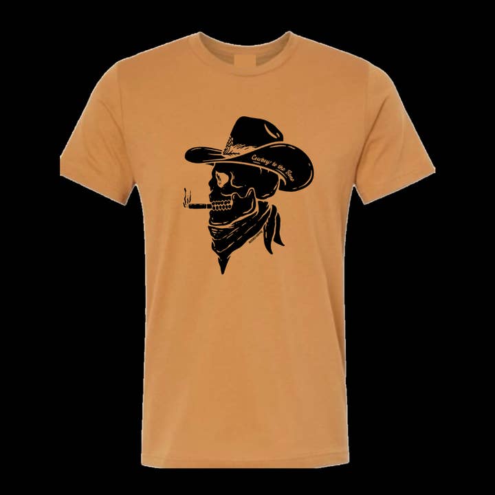 COWBOY TO THE BONE TEE TOAST for wholesale by Rodeo Hippie
