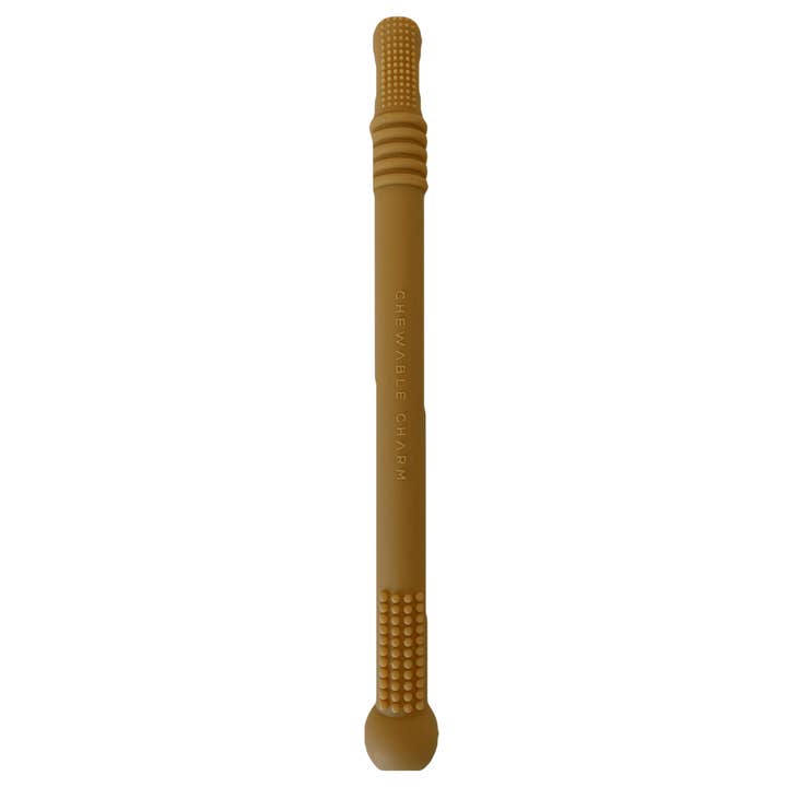 Chewable Charm - Wholesale Teether (Not Clip-On) - Baby - Magic Teething Wand- Mustard ☼