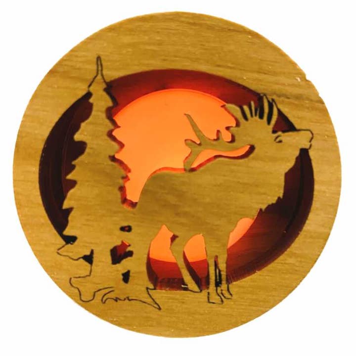 4008 Elk Glow Light for wholesale by Wood You Tell Me, Inc.