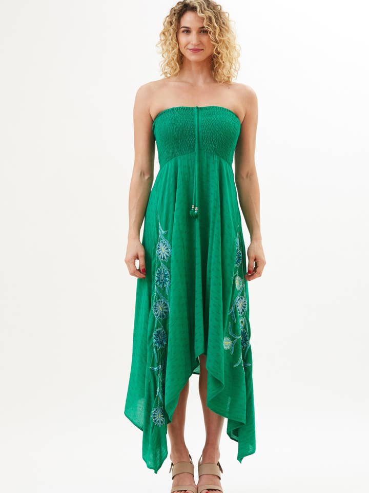 Vestido bordado floral Sitara para venta al por mayor de Amita Naithani