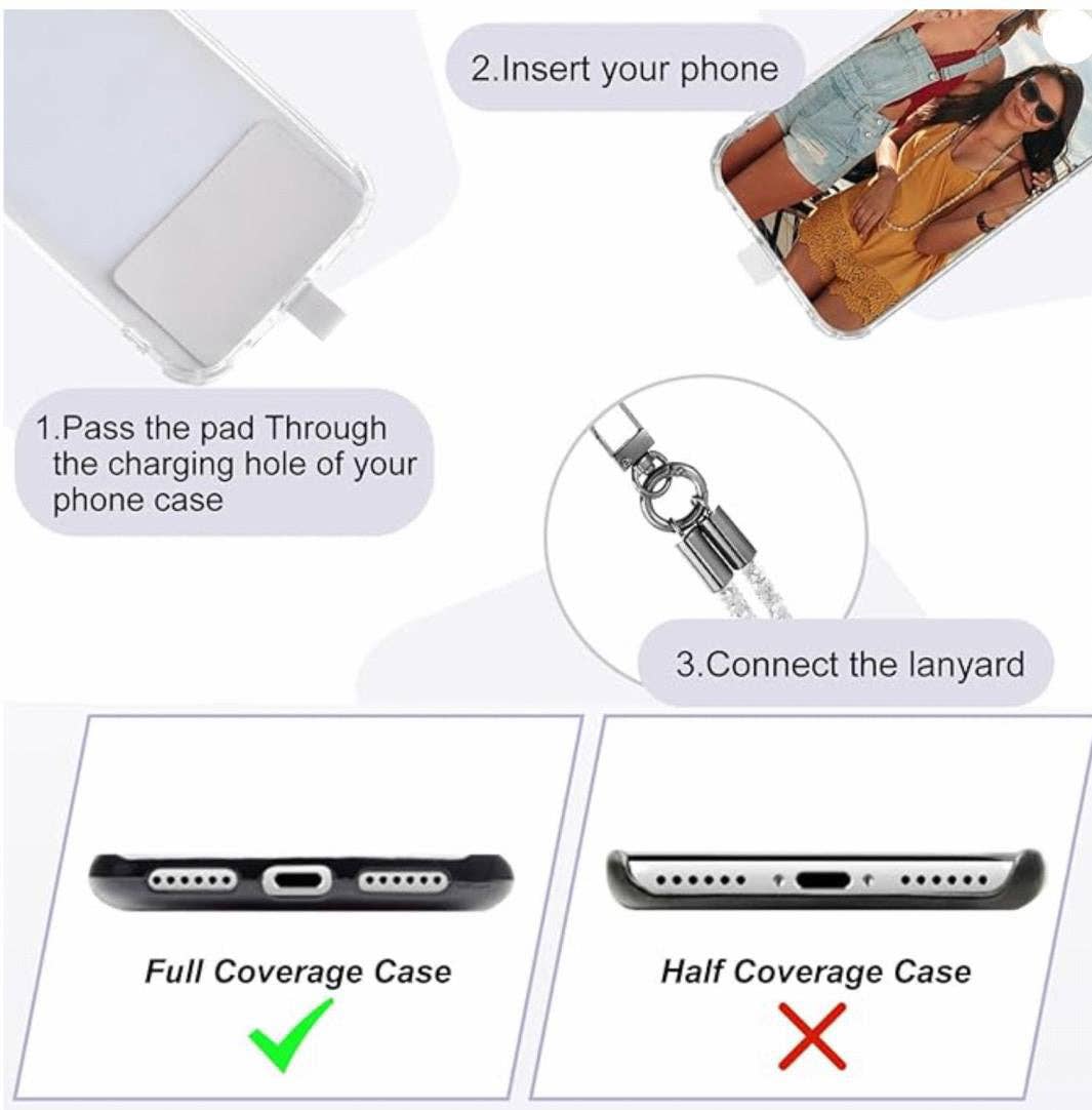 Novelty Brands - Wholesale Phonecase Strap - Glitz & Glam Crossbody Phone Strap Necklace - 6/Display8