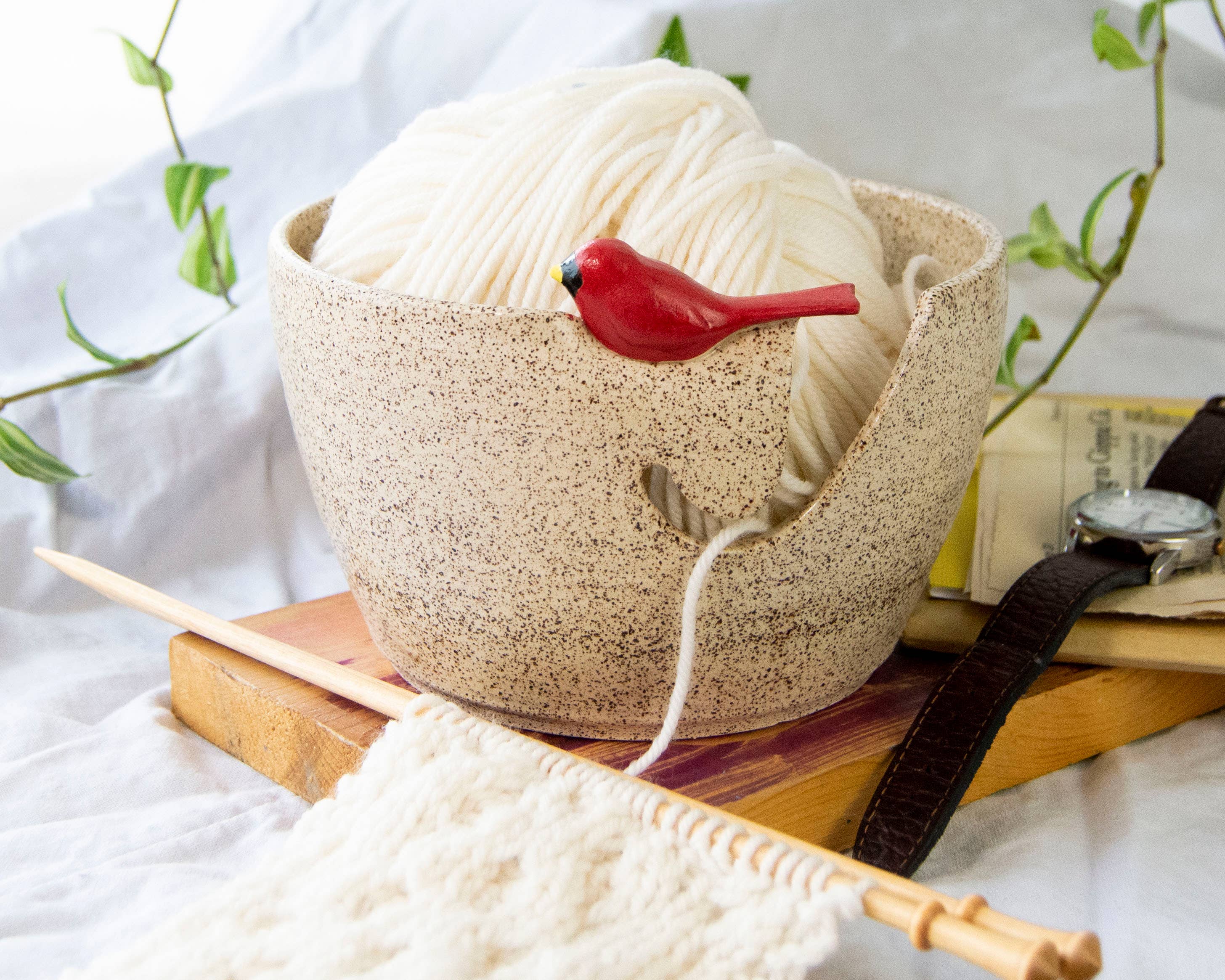 Cōppa Cōllaborative LLC - Wholesale Knitting/Crochet Supplies - Ceramic Birdie Yarn Bowl10