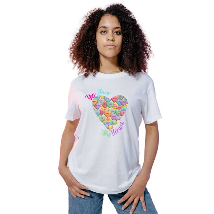You have my Heart Conversation Hearts Valentine T-Shirt for wholesale by Seven77nine