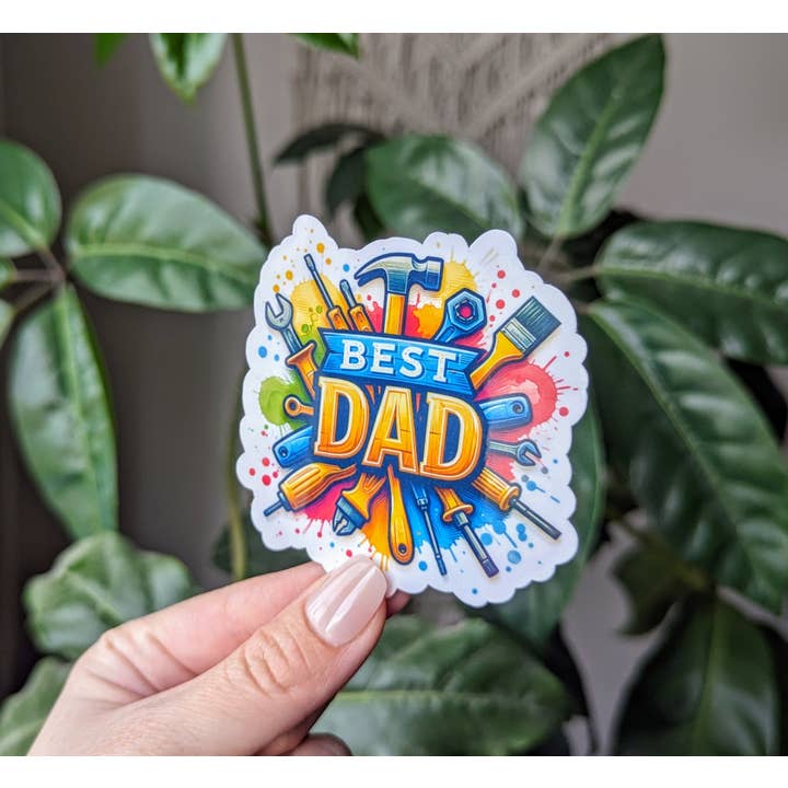 Moonlit Creations - Wholesale Sticker - Best Dad vinyl sticker, Father’s Day gift ideas, dad merch7