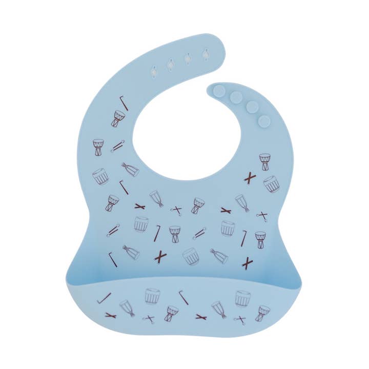 Ade + Ayo - Wholesale Bib - Baby - Gángan Silicone Bib (Baby Blue)0