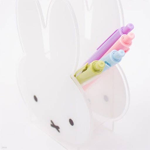 K_Wonderland - Vendita all'ingrosso Portapenne e portamatite - Portapenne in Acrilico Miffy – Organizzatore da Scrivania a Forma di Coniglietto in Piedi