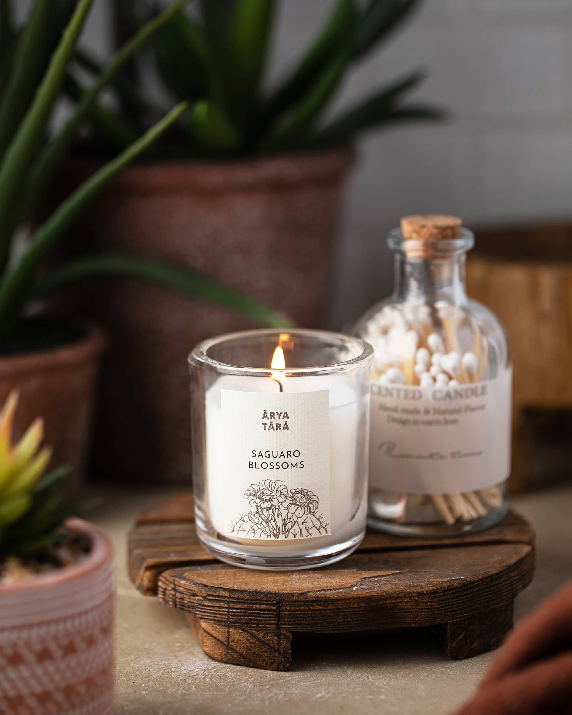 Arya Tara - Wholesale Jar/Filled Candle - Saguaro Blossoms Petite Candle | Votive gift from Arizona1