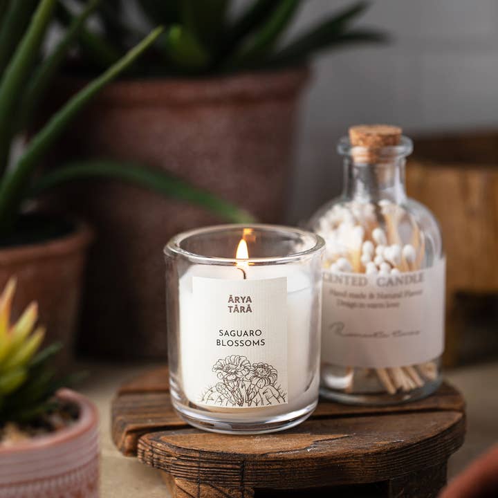 Arya Tara - Wholesale Jar/Filled Candle - Saguaro Blossoms Petite Candle | Votive gift from Arizona1