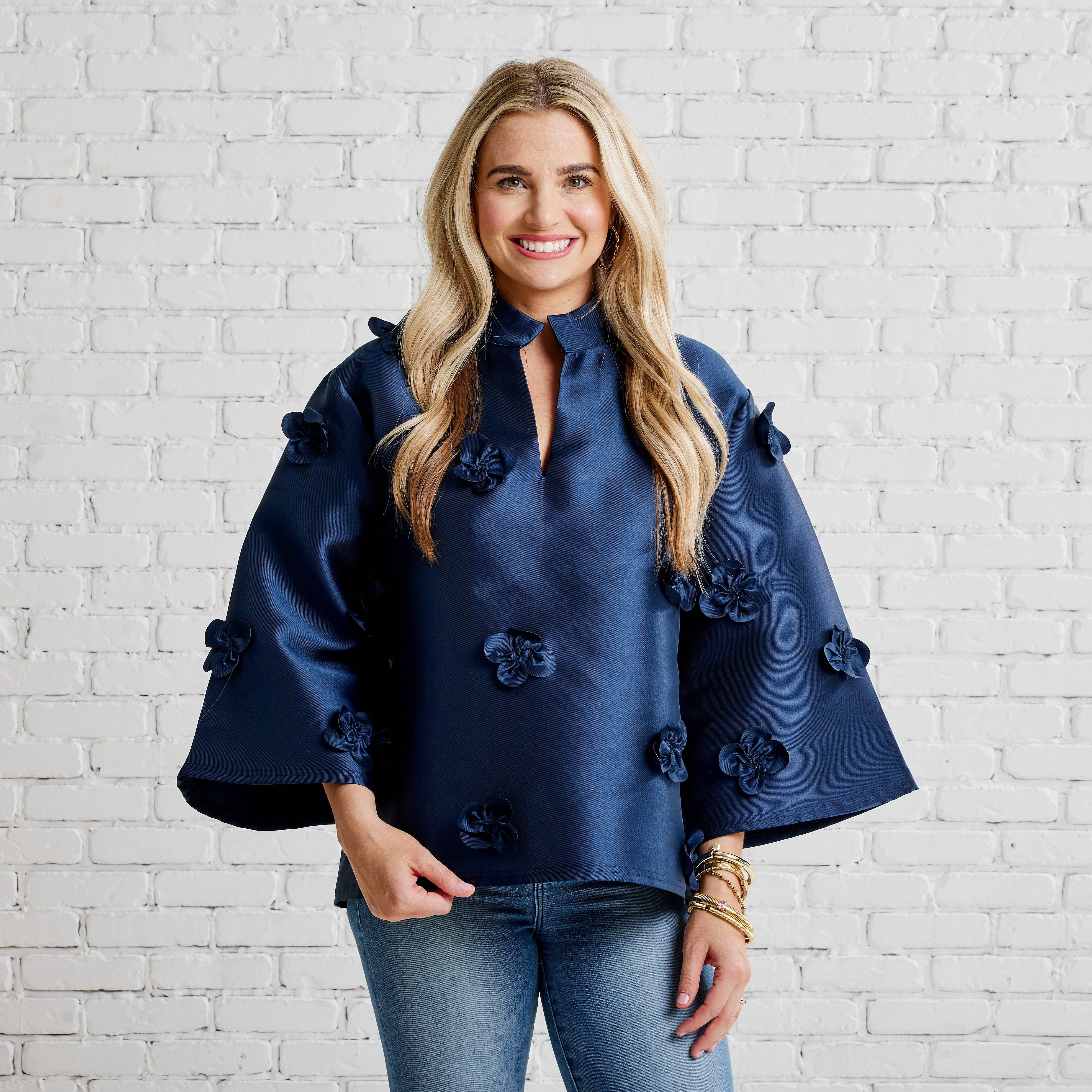 Caryn Lawn - Wholesale Blouse - Women's - Audrey Top Midnight0