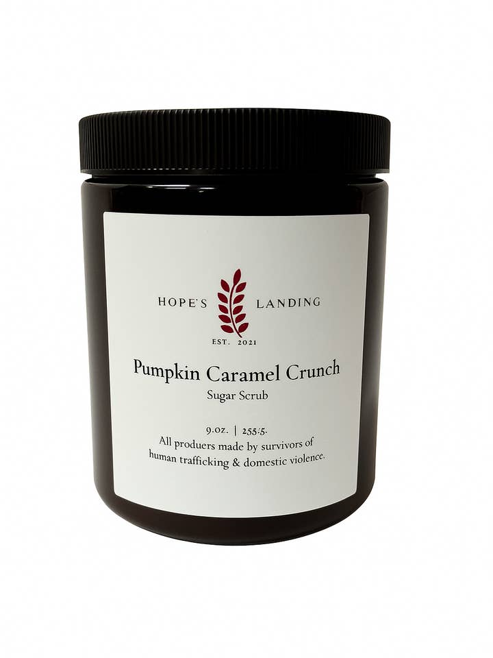 Græskar Karamel Crunch Sukker Scrub for engroshandel hos Hope's Landing