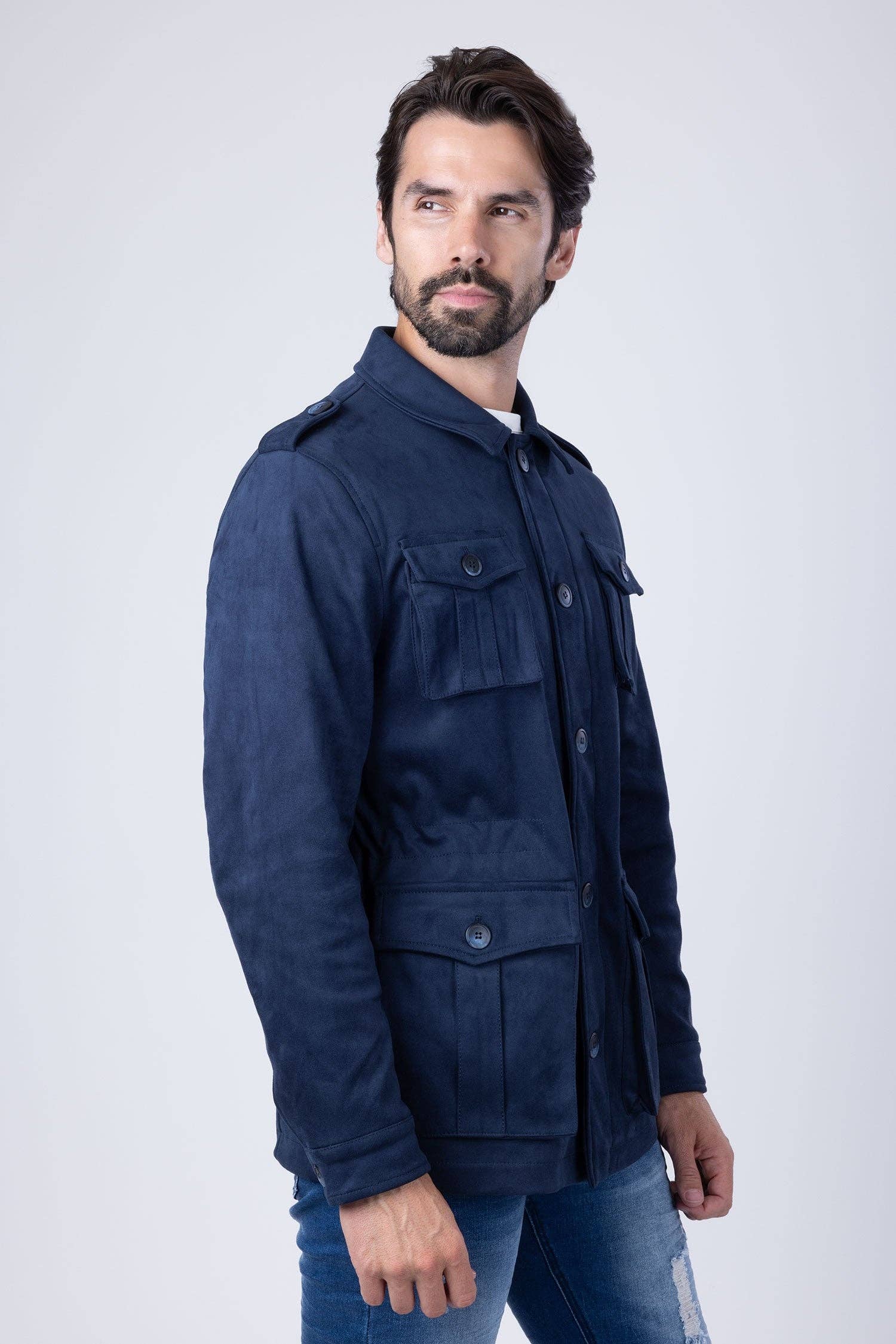 BARABAS - Venta al por mayor Chaqueta - Hombre - Chaqueta bomber de invierno de terciopelo con 4 bolsillos para hombre 4BH8617