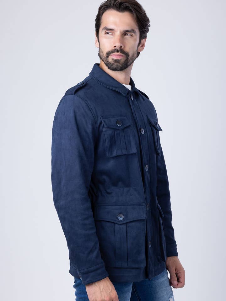 BARABAS - Venta al por mayor Chaqueta - Hombre - Chaqueta bomber de invierno de terciopelo con 4 bolsillos para hombre 4BH8617