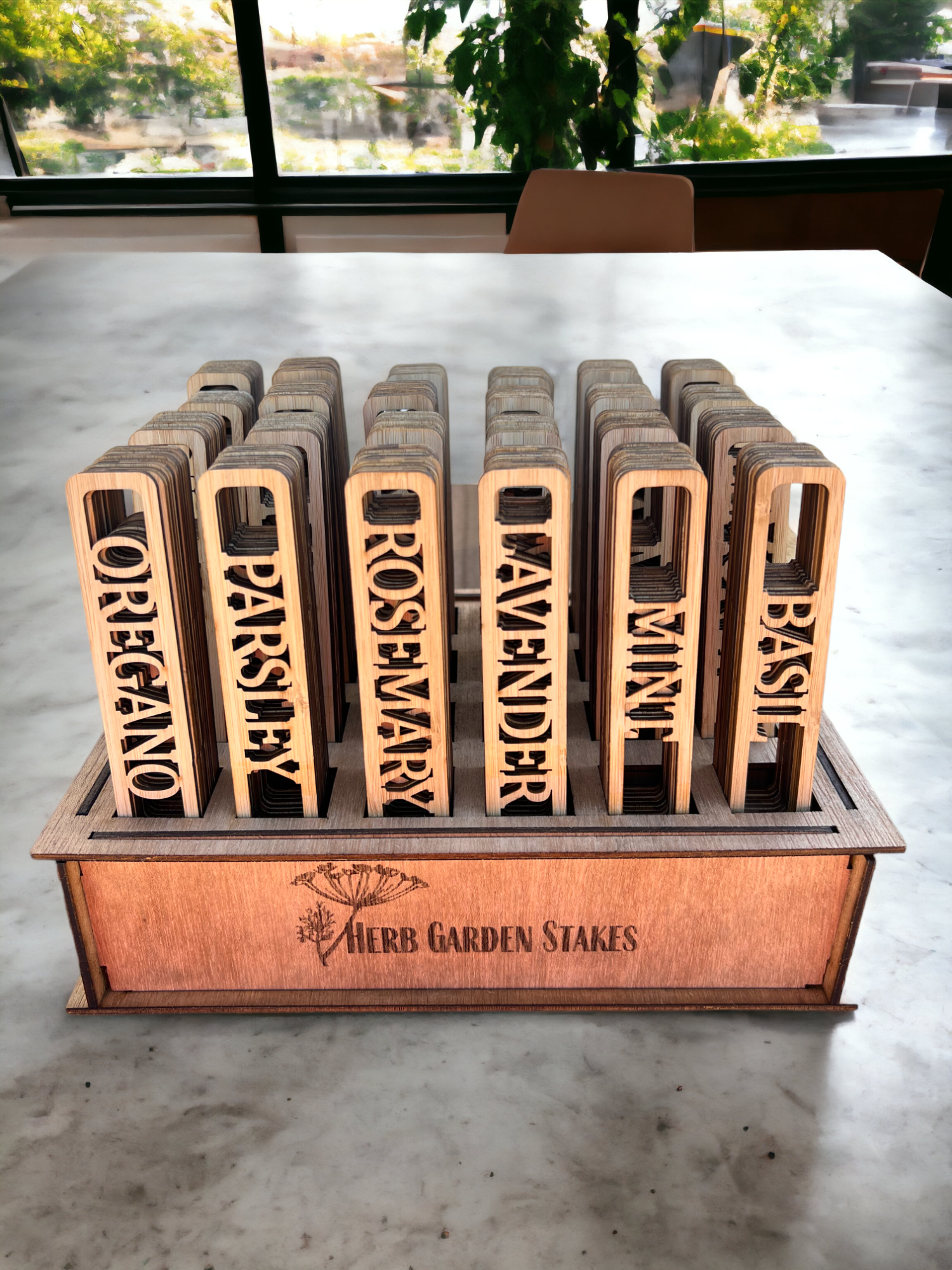 The Savvy Spade - Wholesale Garden/Lawn Stake - Herb Garden Markers - Eco-friendly Bamboo Plant Labels2