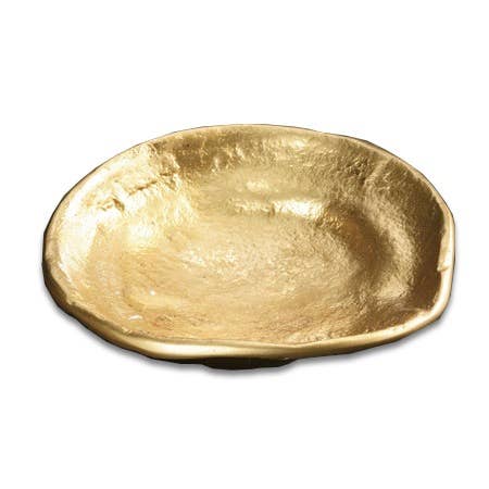 India Handicrafts Inc – wholesale Decorative plate/dish/bowl – 6 Gold Dish1