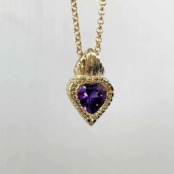 Pendentif Burn My Heart pour la vente par Serpent & the Swan