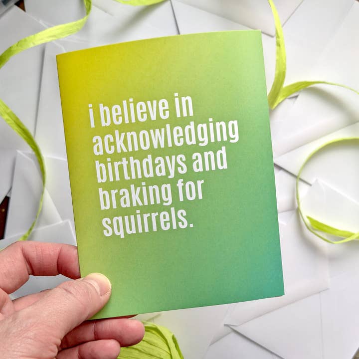 Squirrels Card for wholesale by Fox Tail Design and Printing