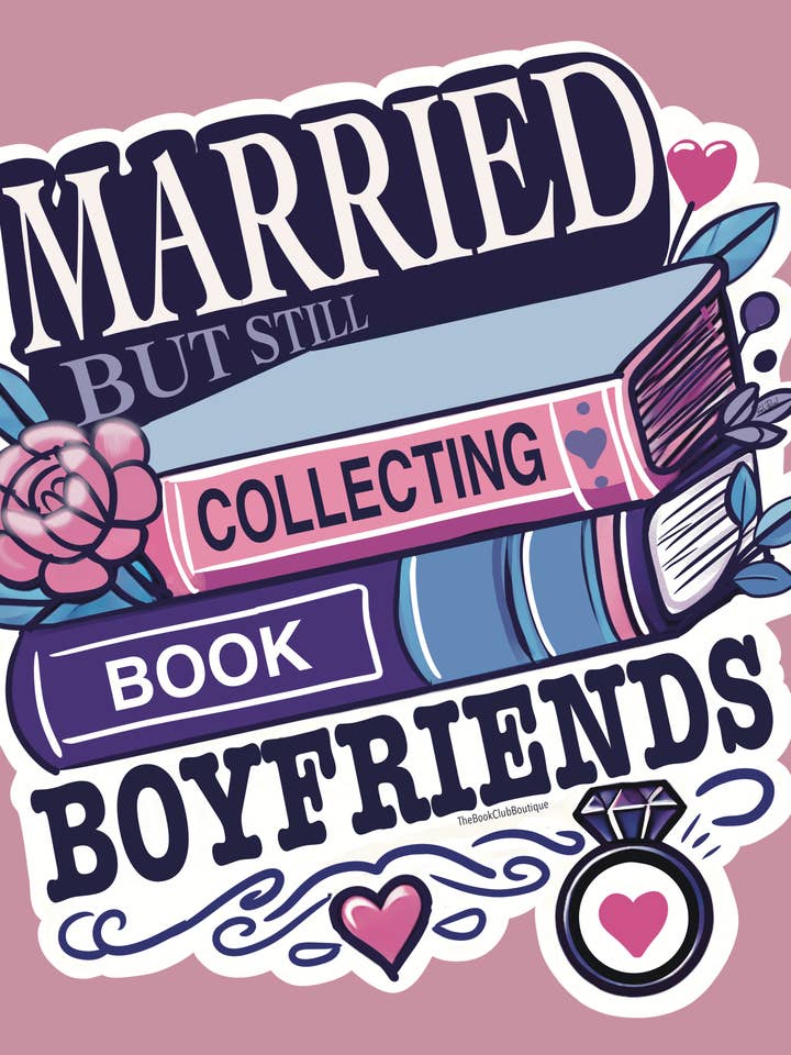 Casada mas ainda a colecionar autocolantes de namorados de livros por atacado de The Bookclub Boutique
