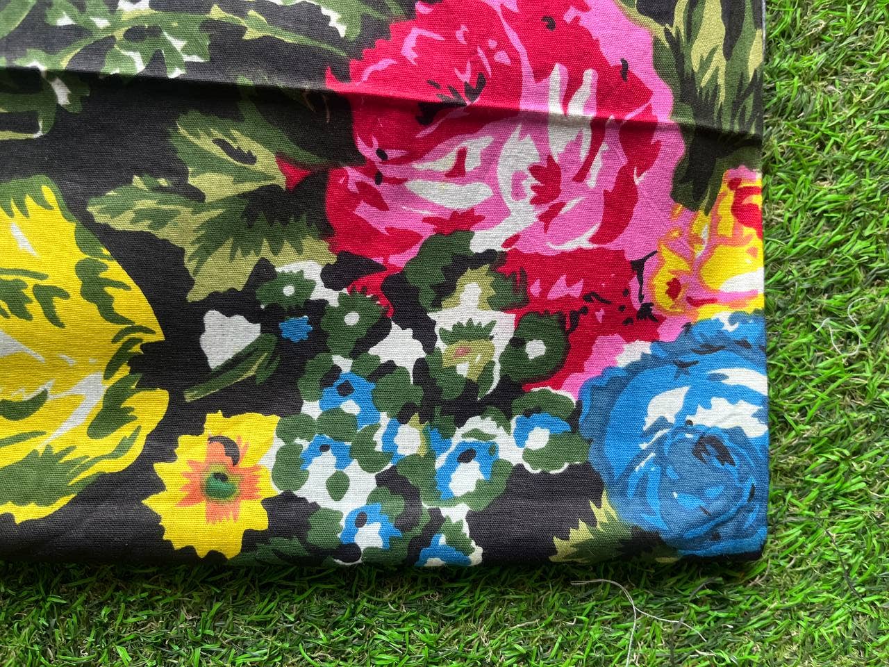 GYPSY STUDIO – wholesale Fabric paint – Black Cotton Handmade Fabric Floral Print Dressmaking Fabric0