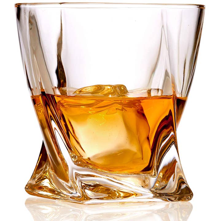 Bezrat - Wholesale Cocktail/Liquor Glass - Whiskey Glasses Set of 6 Lead Free Crystal Old Fashioned