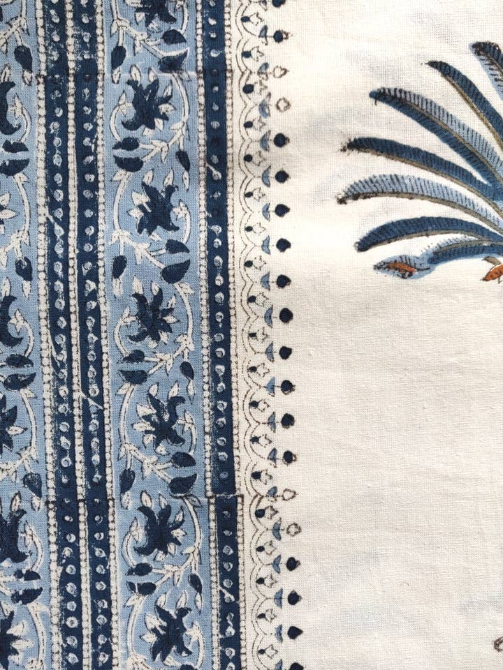 Mantel XXL Azul con diseño de palmeras para venta al por mayor de LNH EDIT