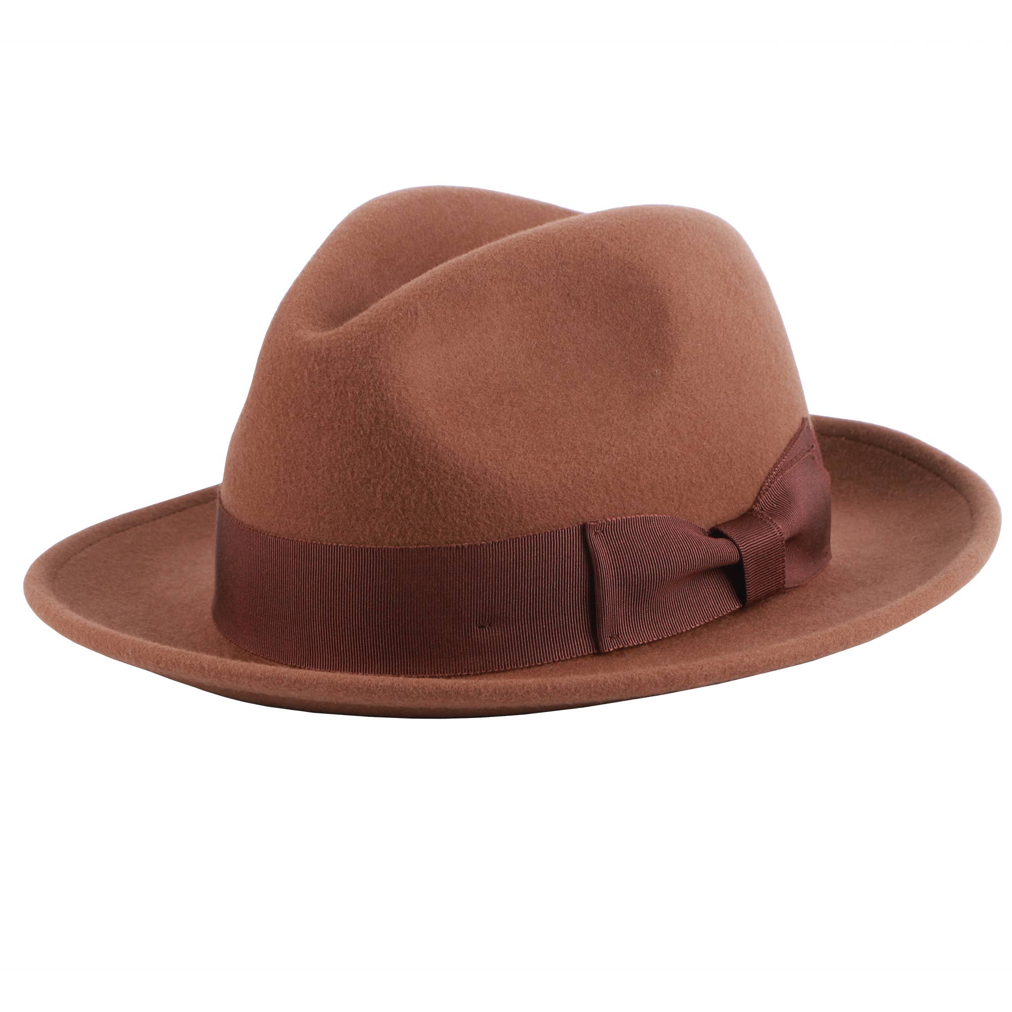 American Hat Makers - Wholesale Fedora - Unisex - Crushable Wool Felt Pinch Front Hat - Style Pablo15