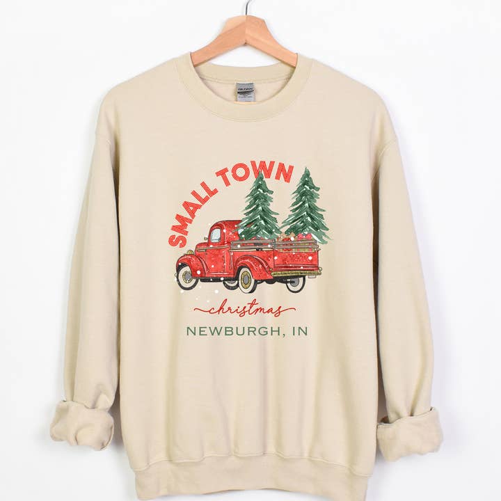 Willow Poppy - Wholesale Graphic Sweatshirt - Women's - Custom Small Town Christmas Sweatshirt