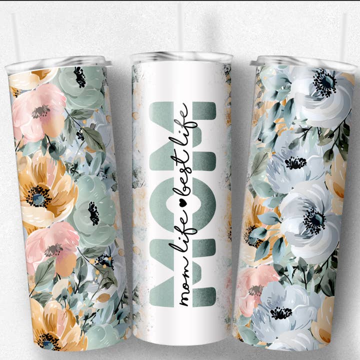 Mom Cup, Mom Tumbler, Colorful Mom Tumbler for wholesale by So Peachy Designs