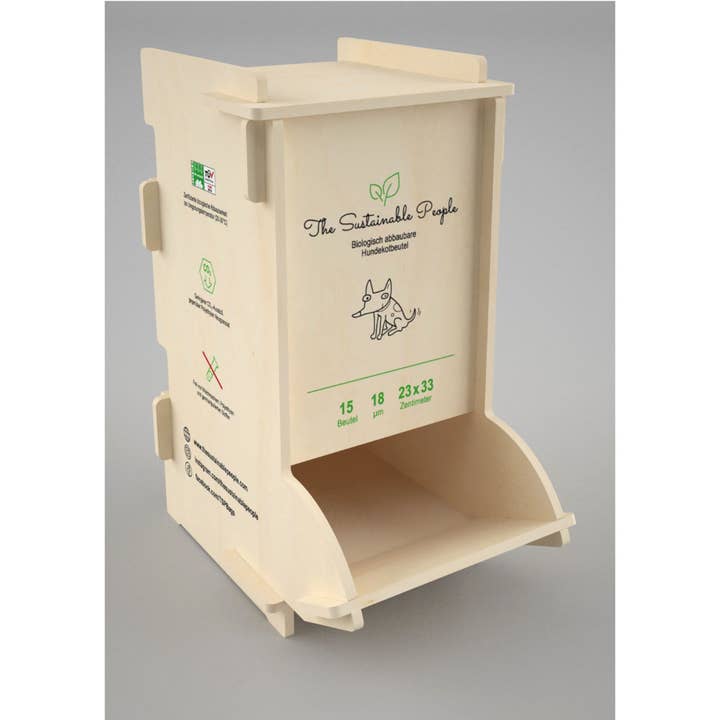 The Sustainable People - Wholesale Pet Poop Bag Dispenser - Product display for biodegradable dog poop bags1
