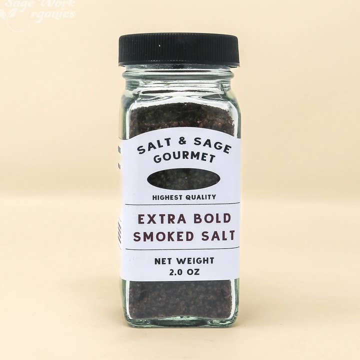 Extra Bold Smoked Salt for wholesale by Sage Work Organics Inc.