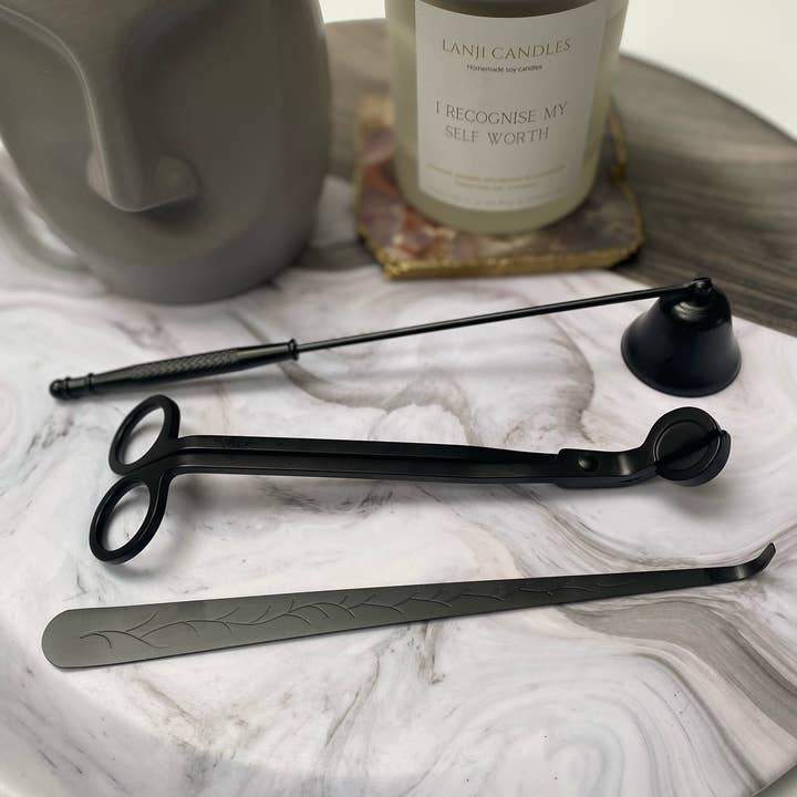 Electric Lighter, Wick Trimmer, Wick Dipper and Bell Snuffer for wholesale by Lanji candles