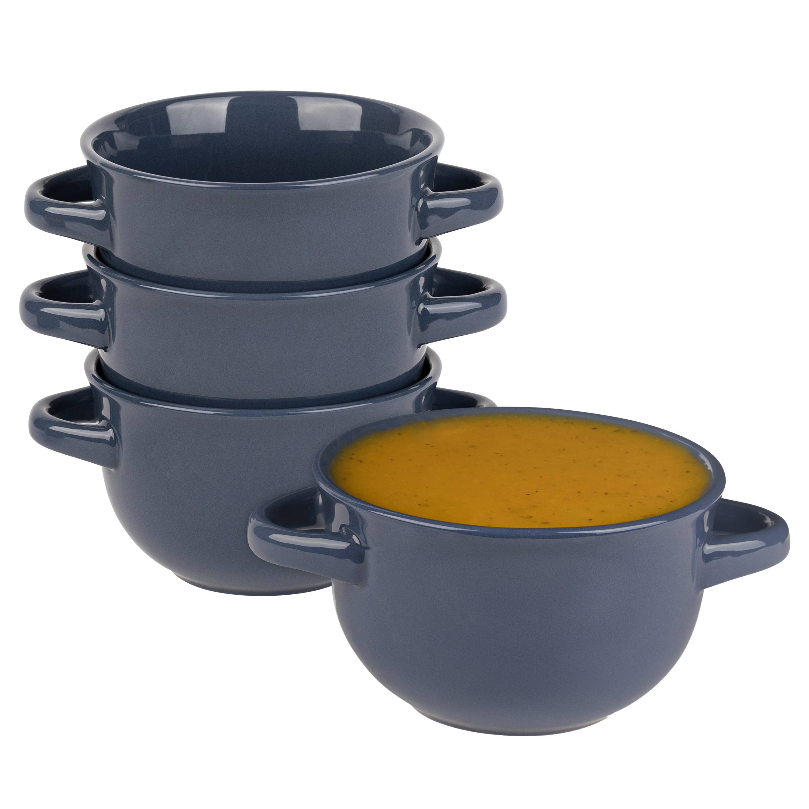 Kook - Wholesale Serve Bowl - Kook Ceramic Soup Crocks, 18 oz, Set of 417
