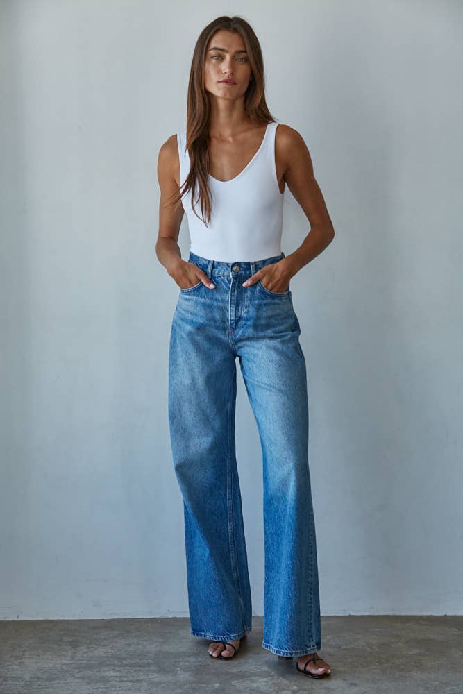 By Together - Vendita all'ingrosso Body - Donna - S1088 | Body senza maniche con scollo a V senza cuciture a doppio strato4