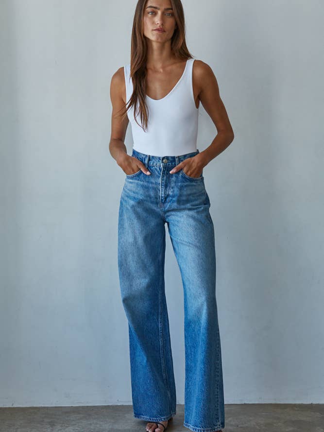 By Together – Engroshandel Bodysuit - Dame – S1088 | Dobbeltlaget sømløs bodystocking med U-V hals og ærmeløs4